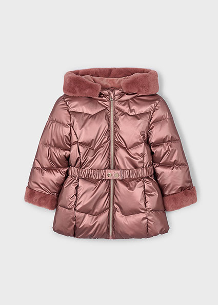 Mayoral winter winterjas meisjes - roze - glossy