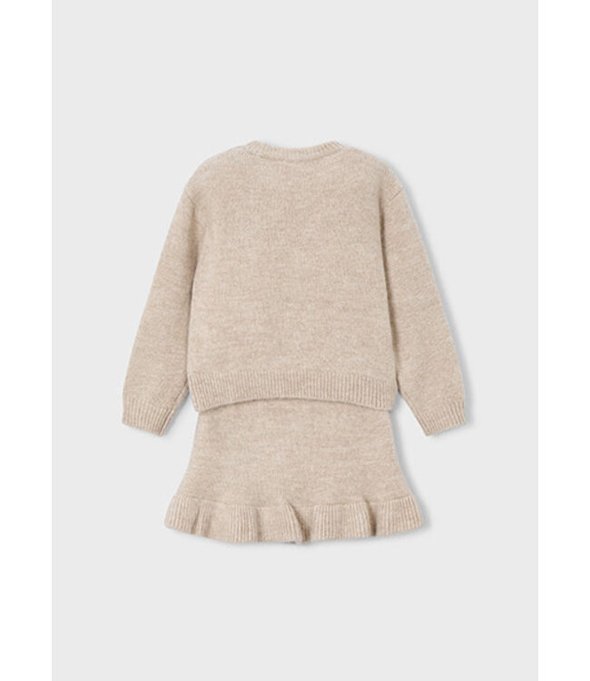 Mayoral winter rok-set meisjes - zand - tricot