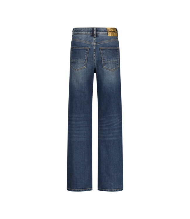 Vingino winter jeansbroek meisjes - donker blauw - Coco - wide leg fit