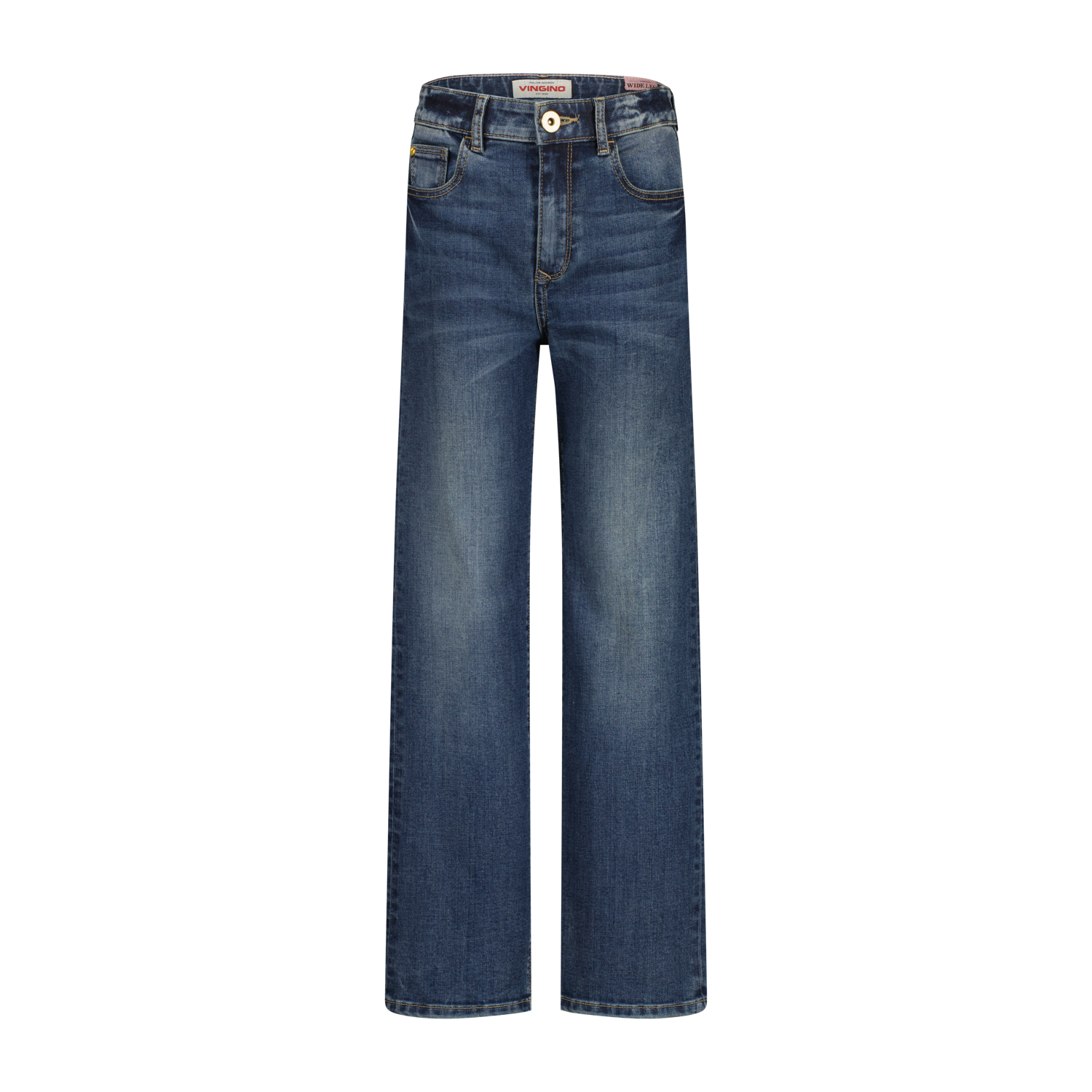 Vingino winter jeansbroek meisjes - donker blauw - Coco - wide leg fit afbeelding