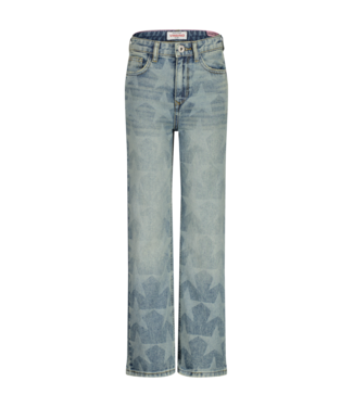 Vingino winter jeansbroek meisjes - blauw - Cato Laser Star - wide leg fit