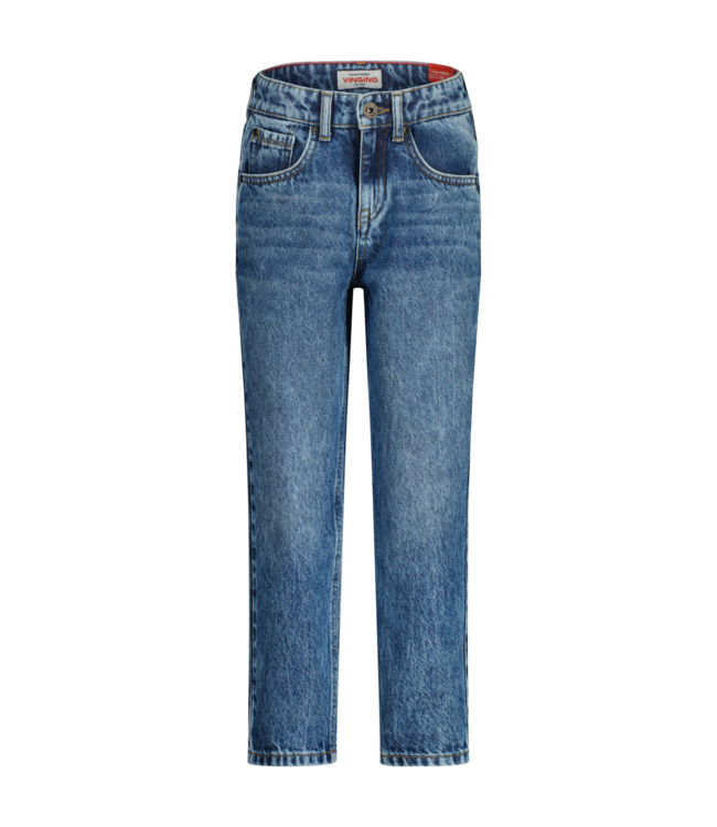 Vingino winter jeansbroek jongens - blauw - Castiano - loose fit