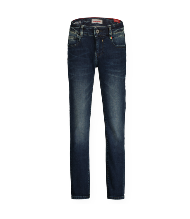 Vingino winter jeansbroek jongens - donker blauw - Amos - skinny fit