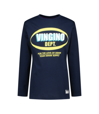 Vingino winter t-shirt jongens - donker blauw - Jayden - regular fit