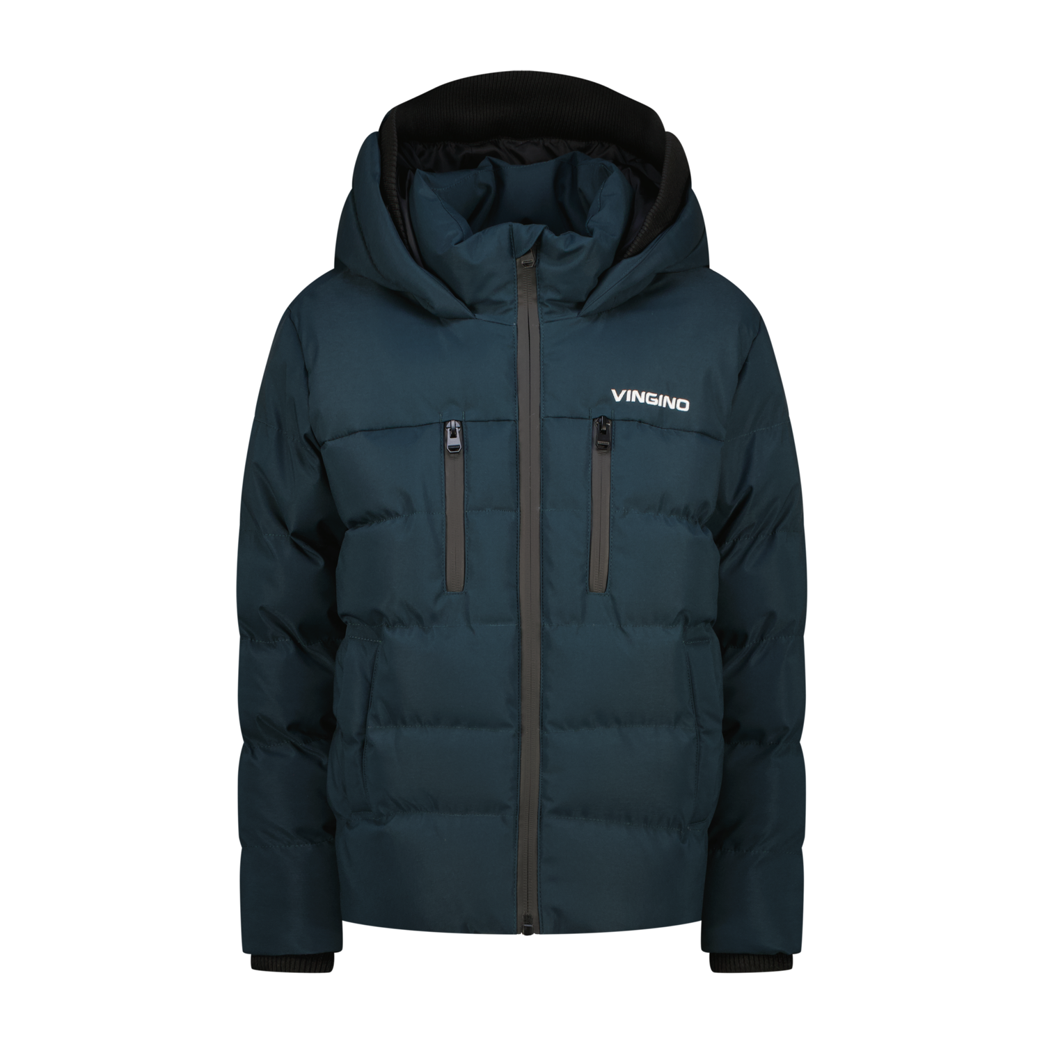 Vingino winter winterjas jongens -donker groen - Tigon - comfort afbeelding