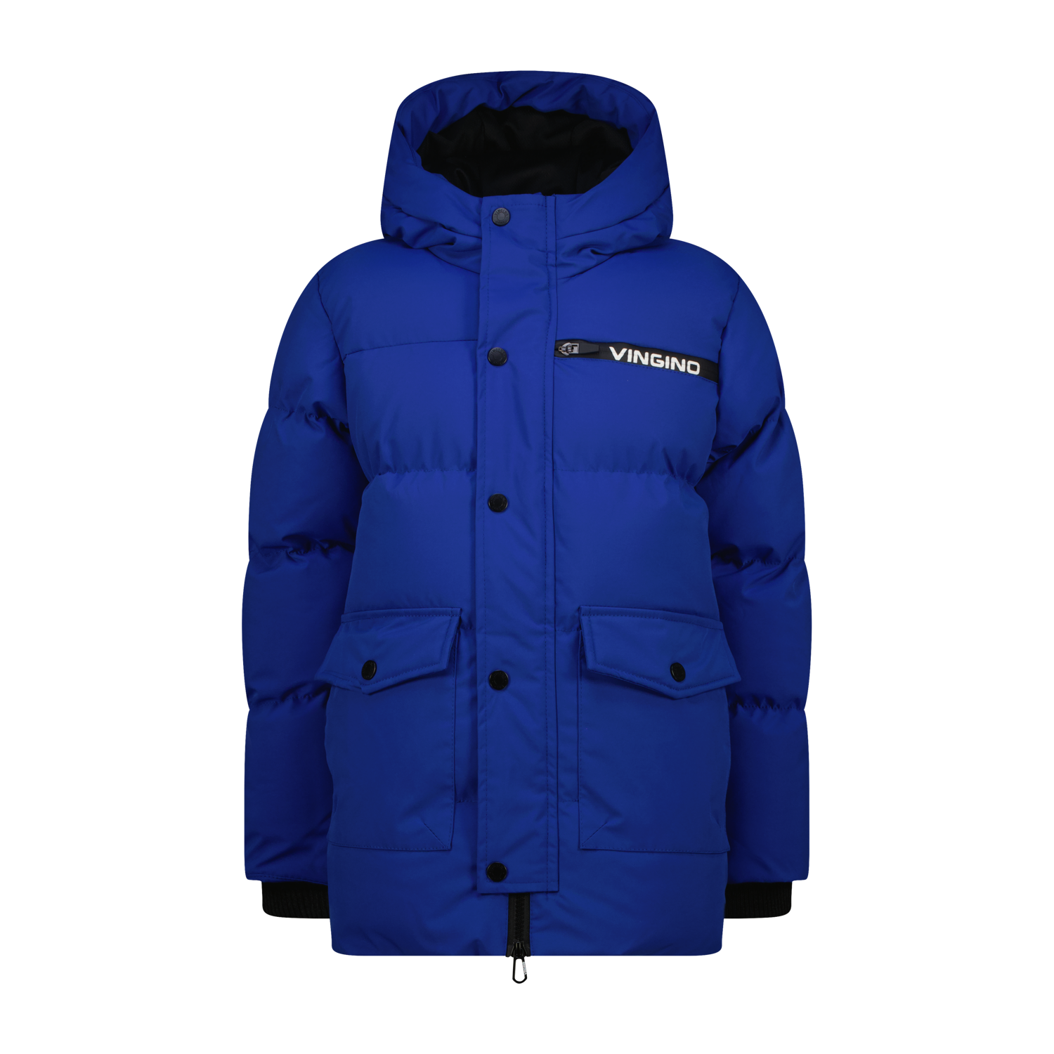 Vingino winter winterjas jongens - blauw - Tanso - lang afbeelding