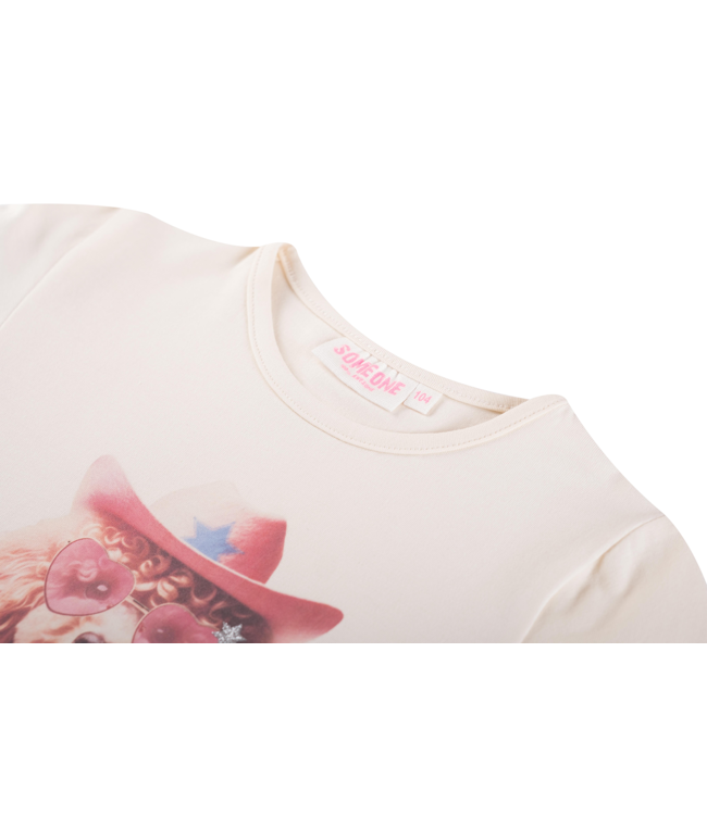 Someone winter t-shirt meisjes - donker beige - longsleeve - Daphne