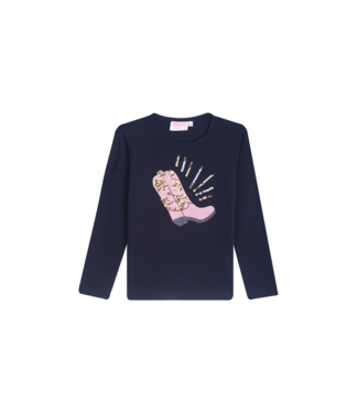 Someone winter t-shirt meisjes - navy blauw - longsleeve - Daphne