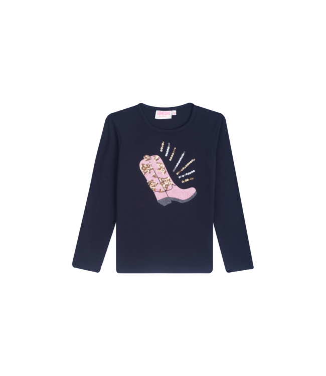 Someone winter t-shirt meisjes - navy blauw - longsleeve - Daphne