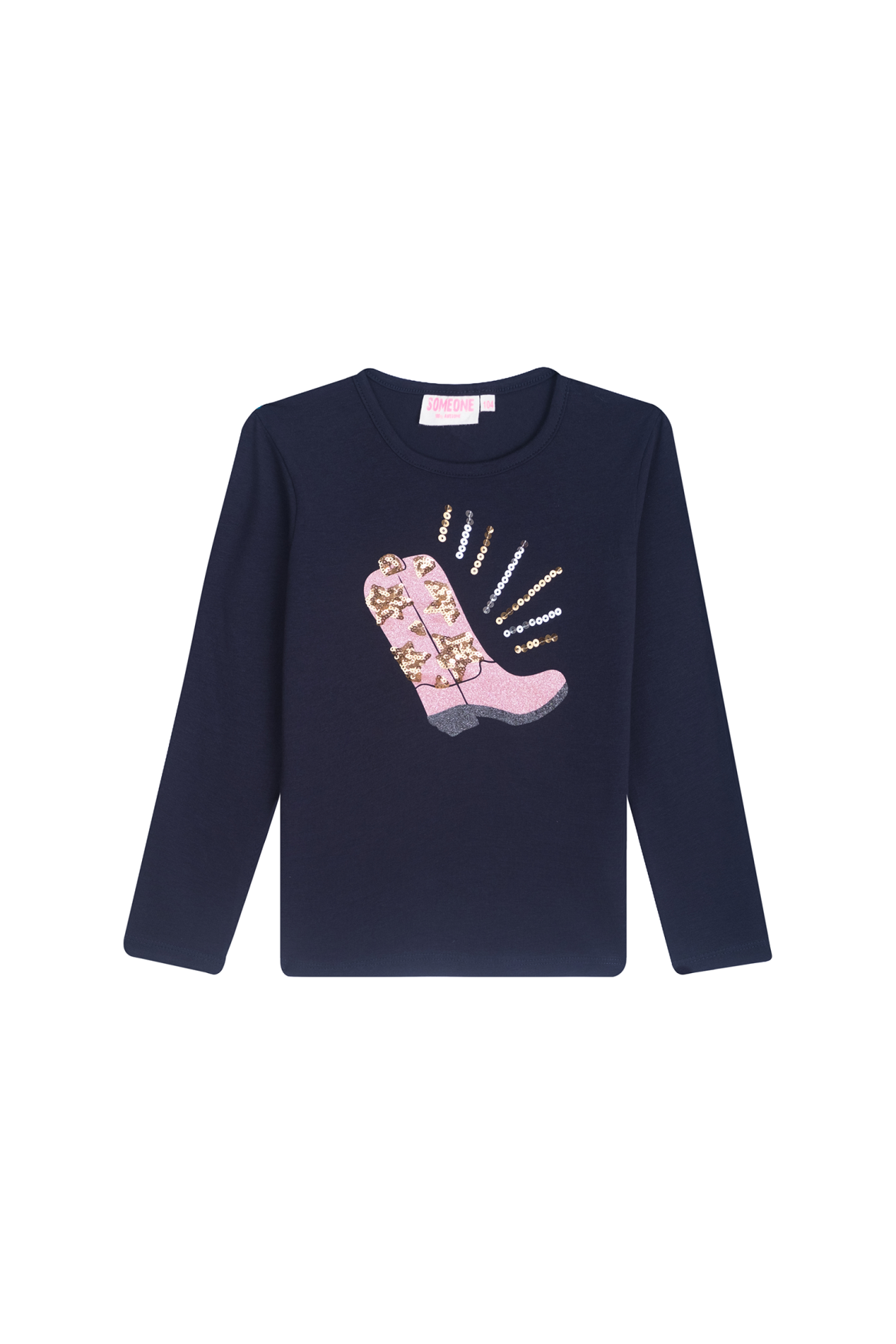 Someone winter t-shirt meisjes - navy blauw - longsleeve - Daphne afbeelding