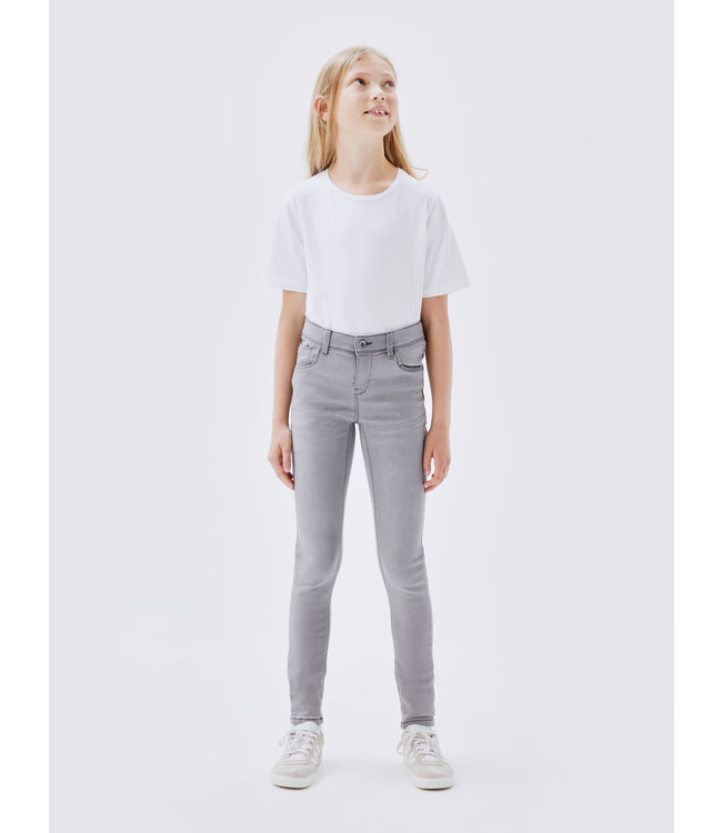 Name it winter jeans broek meisjes - medium grijs - skinny fit - NkfPolly