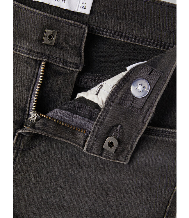 Name it winter jeans broek meisjes - donker grijs - skinny fit - NkfPolly