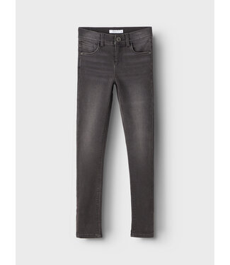 Name it winter jeans broek meisjes - donker grijs - skinny fit - NkfPolly