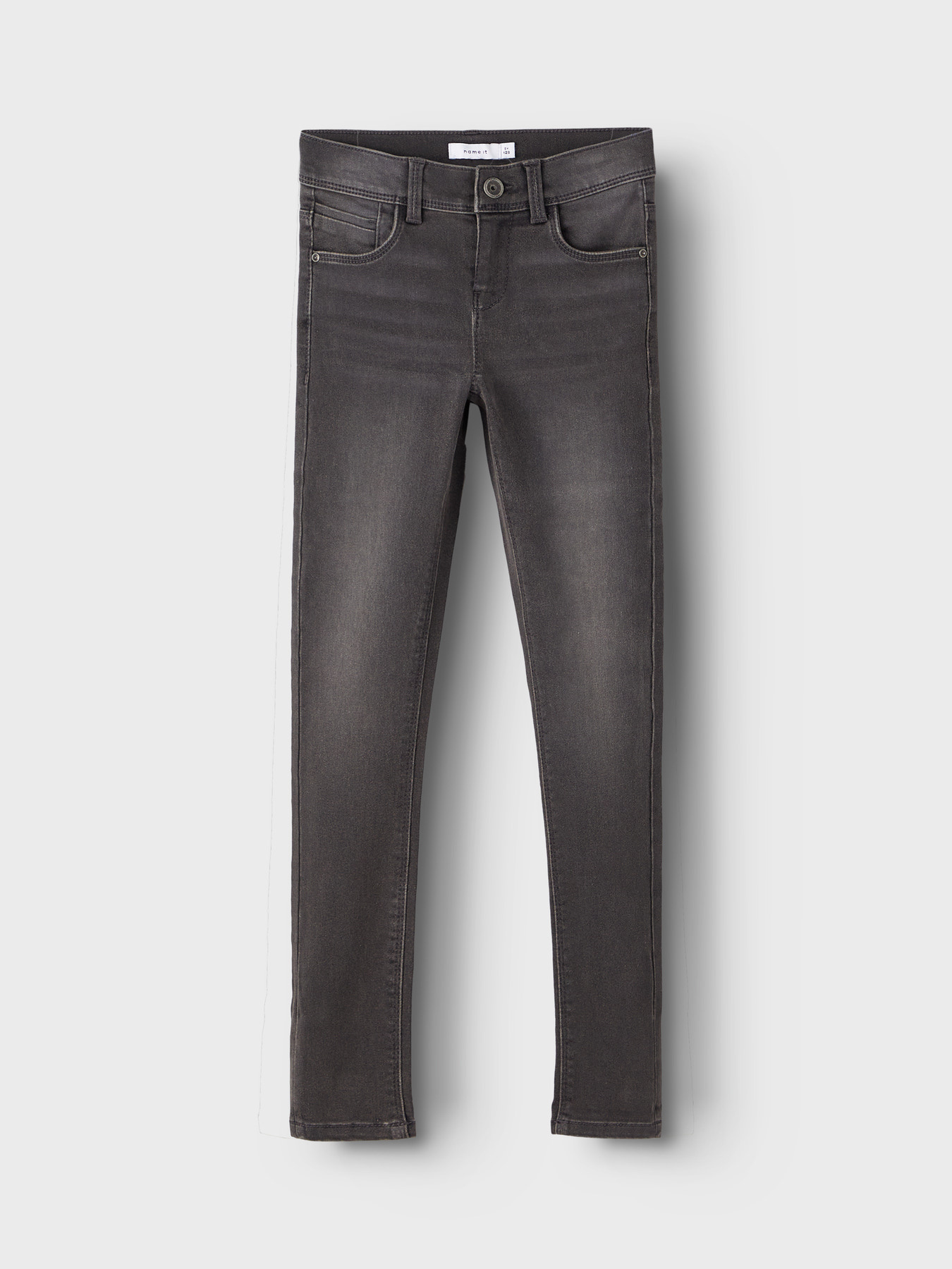 Name it winter jeans broek meisjes - donker grijs - skinny fit - NkfPolly afbeelding