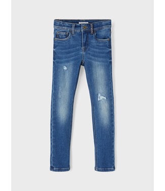 Name it winter jeans broek jongens - blauw - xslim fit - NkfConex