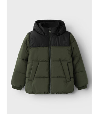 Name it winter winterjas jongens - groen - puffer - NkmMorning