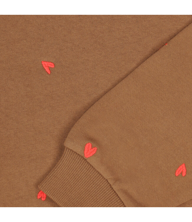 Tumble & Dry winter sweater meisjes - bruin - Belle Plagne