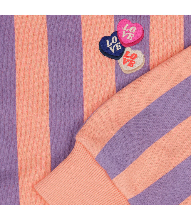 Tumble & Dry winter sweater meisjes - oranje/lila - Bellissimo