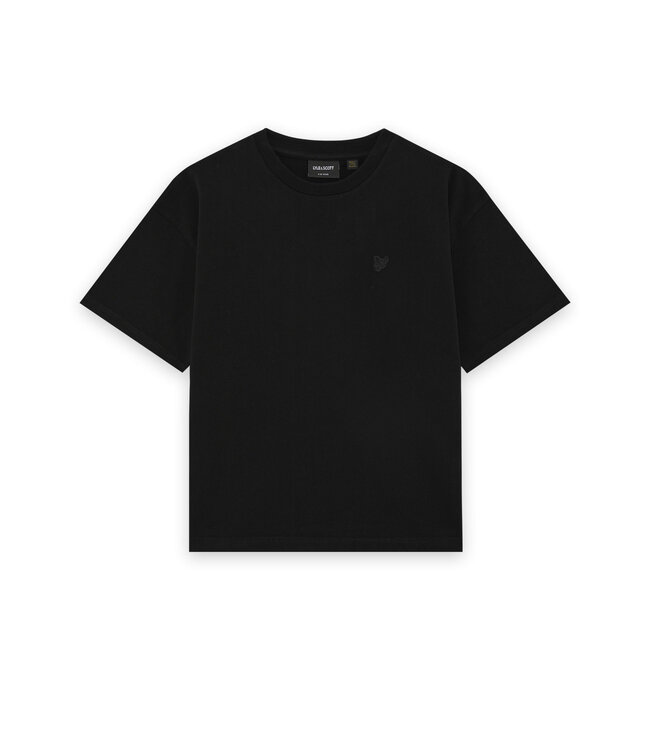 Lyle & Scott winter relaxed t-shirt jongens - zwart