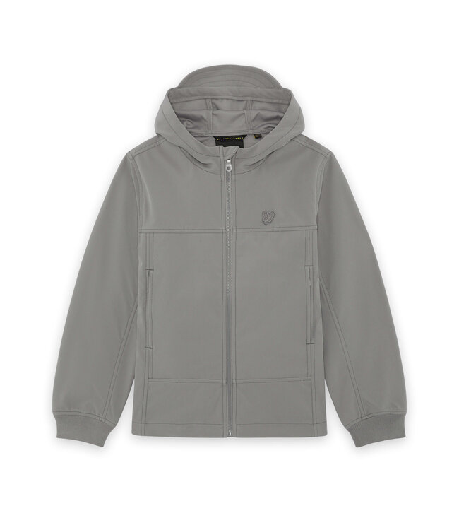 Lyle & Scott winter softshell jas jongens - grijs - Tonal Eagle