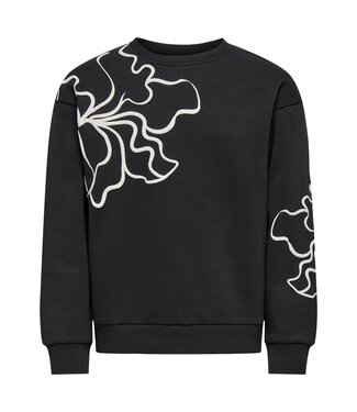 Kids ONLY winter sweater meisjes - zwart - KogOdessa - loose fit