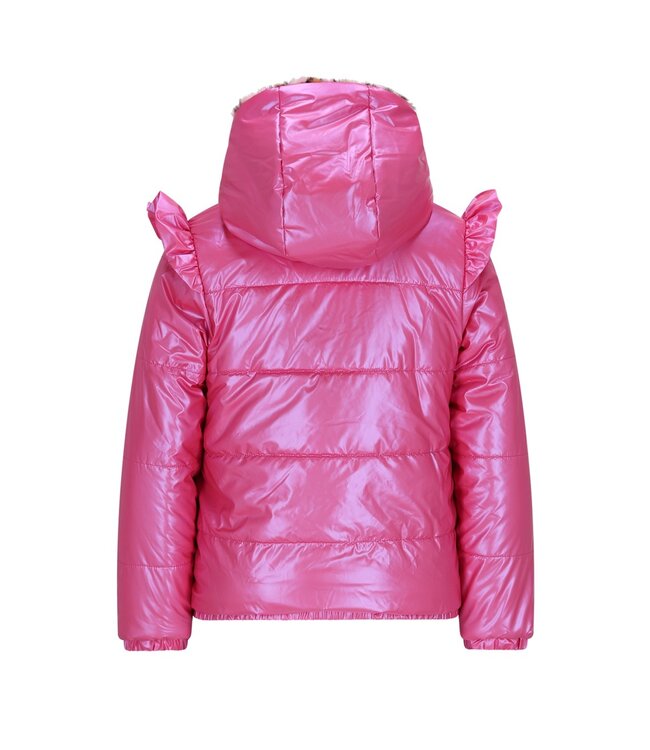 B.Nosy winter winterjas meisjes - roze - Joy - reversible