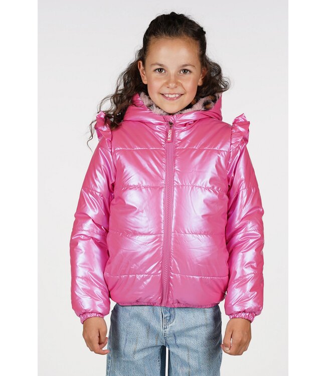 B.Nosy winter winterjas meisjes - roze - Joy - reversible