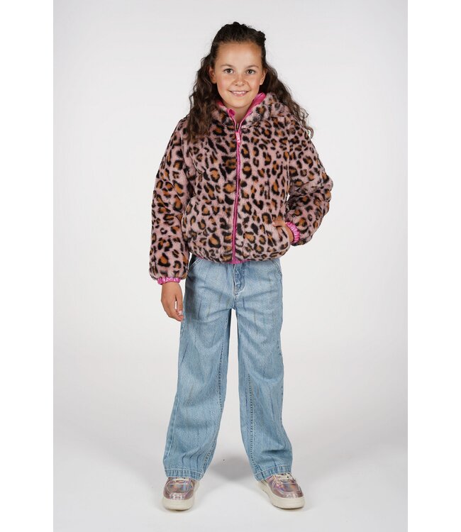 B.Nosy winter winterjas meisjes - roze - Joy - reversible