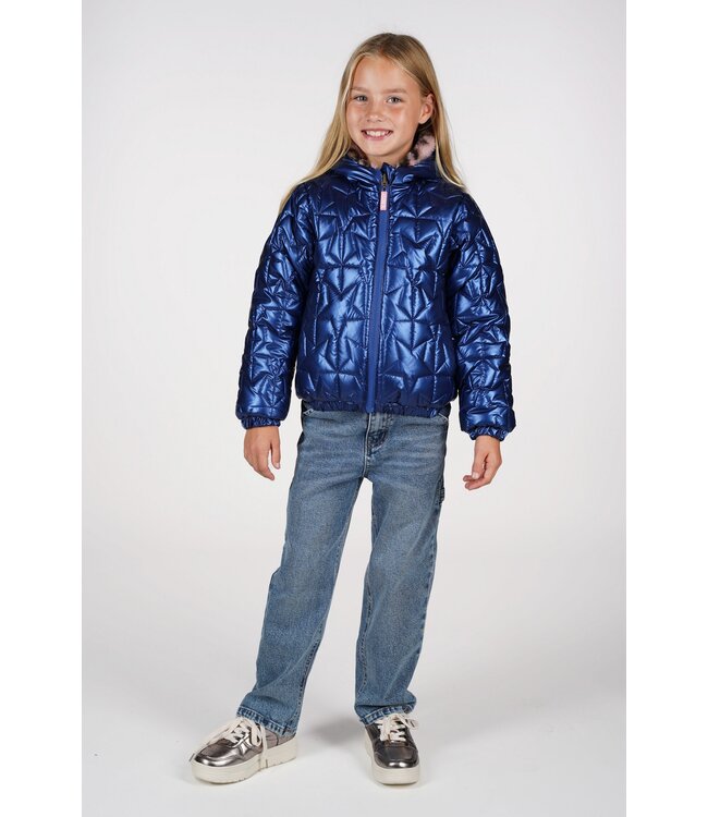 B.Nosy winter winterjas meisjes - navy blauw - Jessie - omkeerbaar