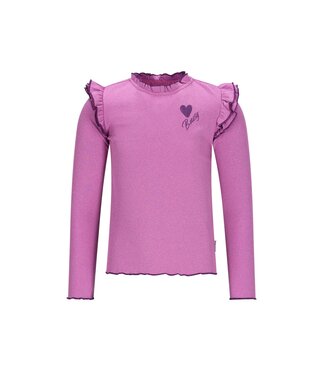 B.Nosy winter top meisjes - paars - Tonya - ruffles