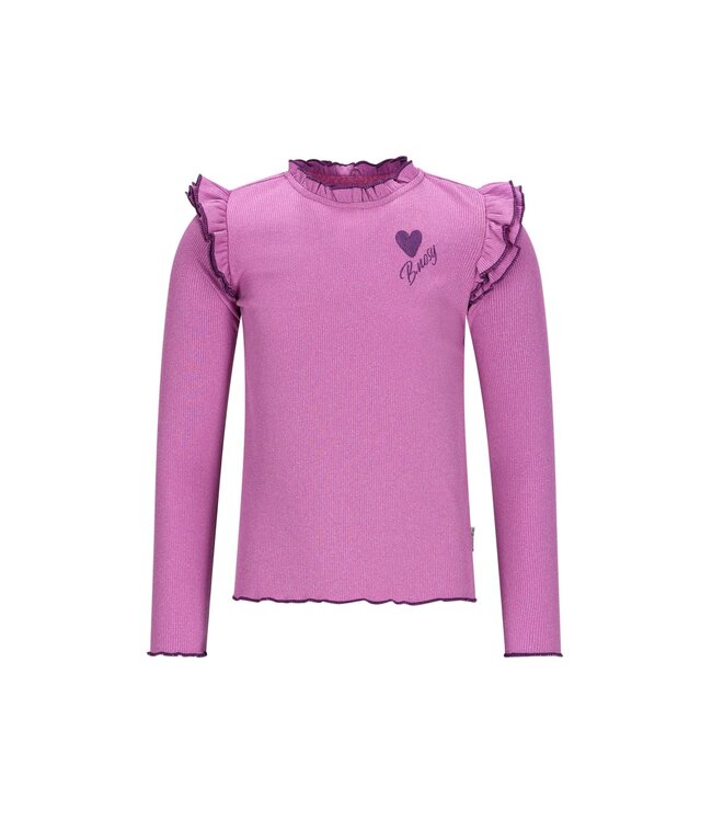 B.Nosy winter top meisjes - paars - Tonya - ruffles