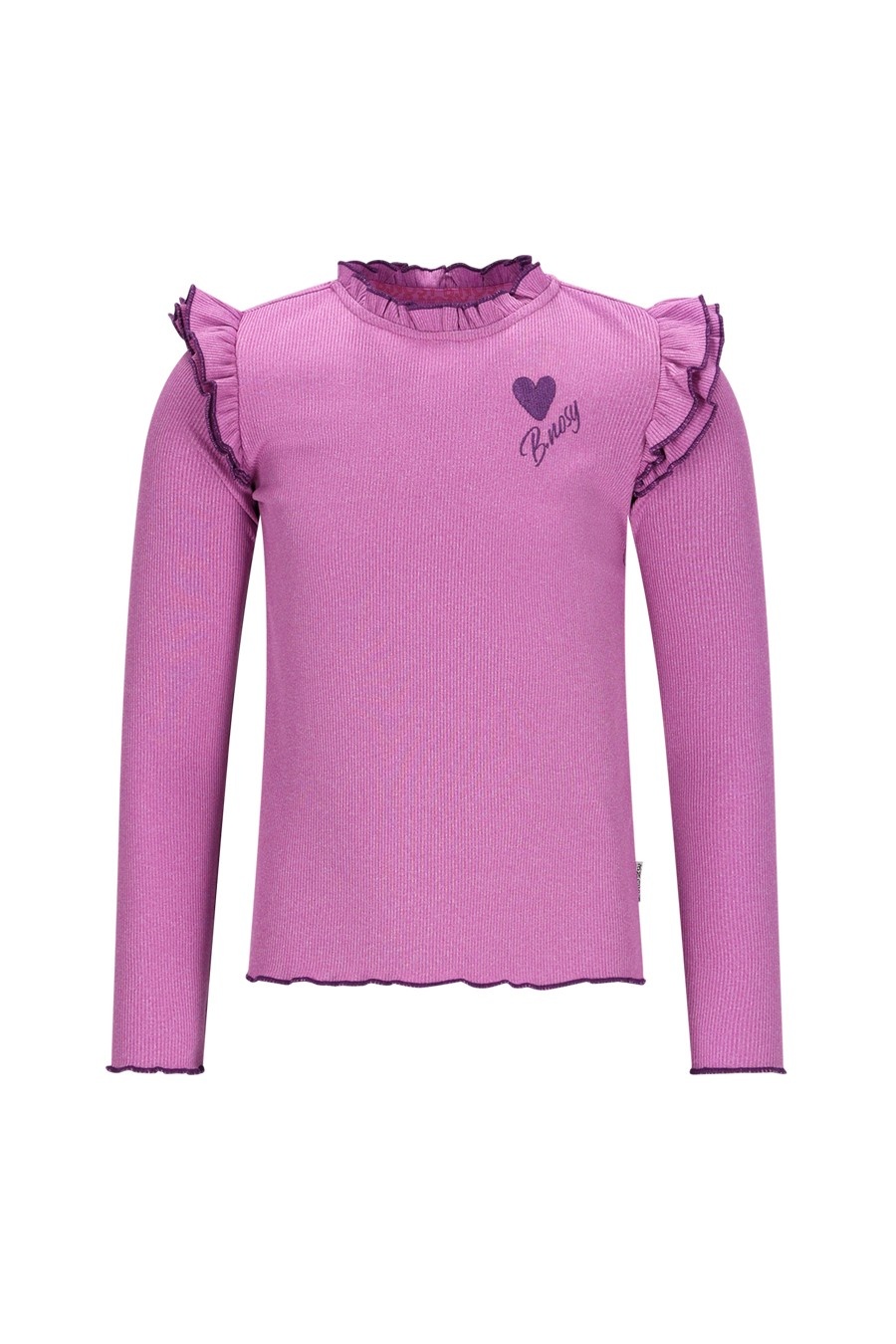 B.Nosy winter top meisjes - paars - Tonya - ruffles afbeelding