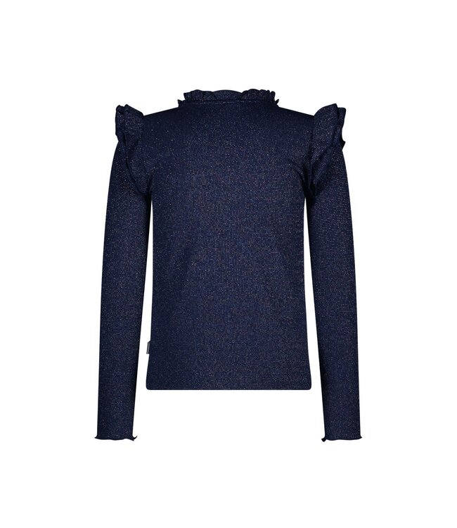 B.Nosy winter top meisjes - navy blauw - Tonya - ruffles