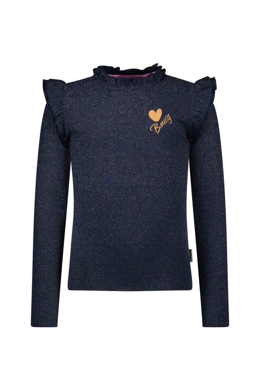 B.Nosy winter top meisjes - navy blauw - Tonya - ruffles afbeelding