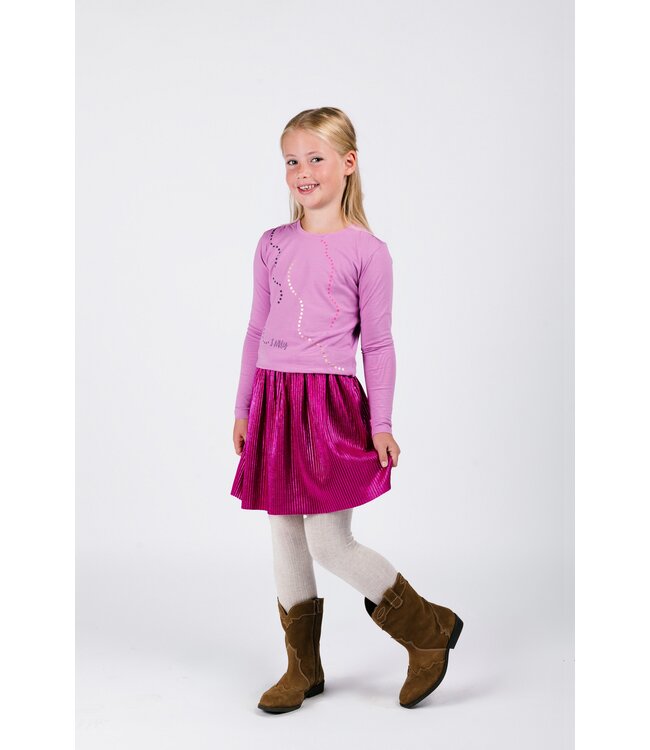 B.Nosy winter t-shirt meisjes - paars - Tiara - longsleeve