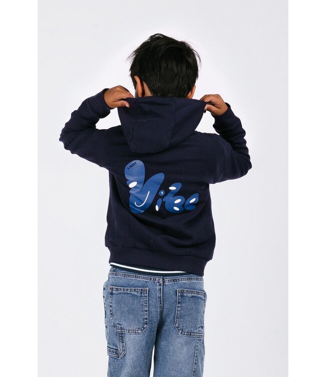 B.Nosy winter hoodie jongens - navy blauw - Sep