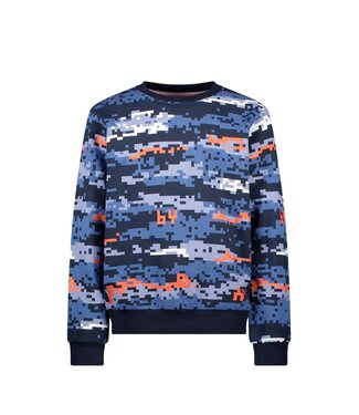 B.Nosy winter sweater jongens - blauw - Scott - print