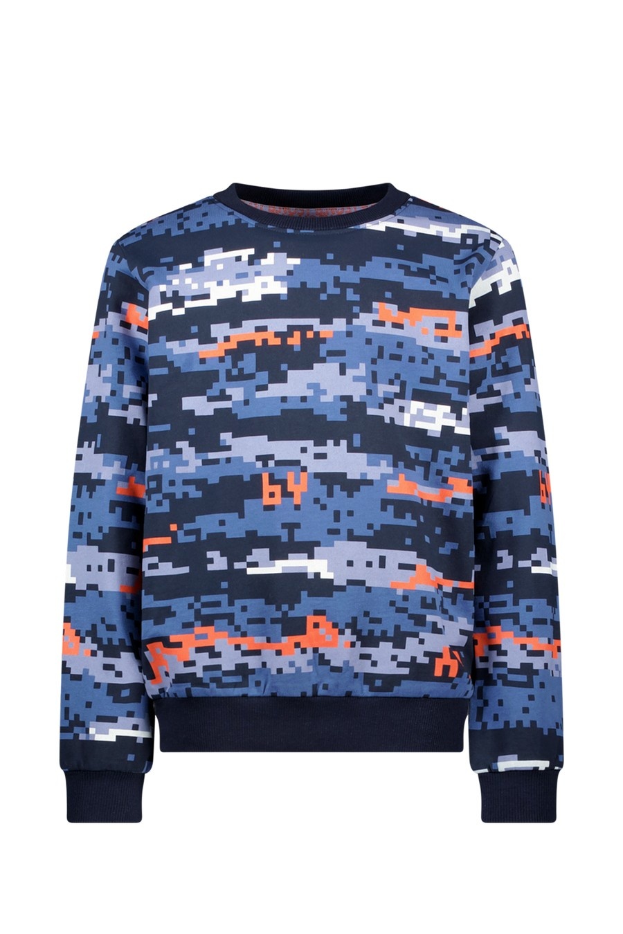 B.Nosy winter sweater jongens - blauw - Scott - print afbeelding