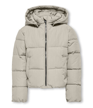 Kids ONLY winter winterjas meisjes - grijs - KogDolly - puffer