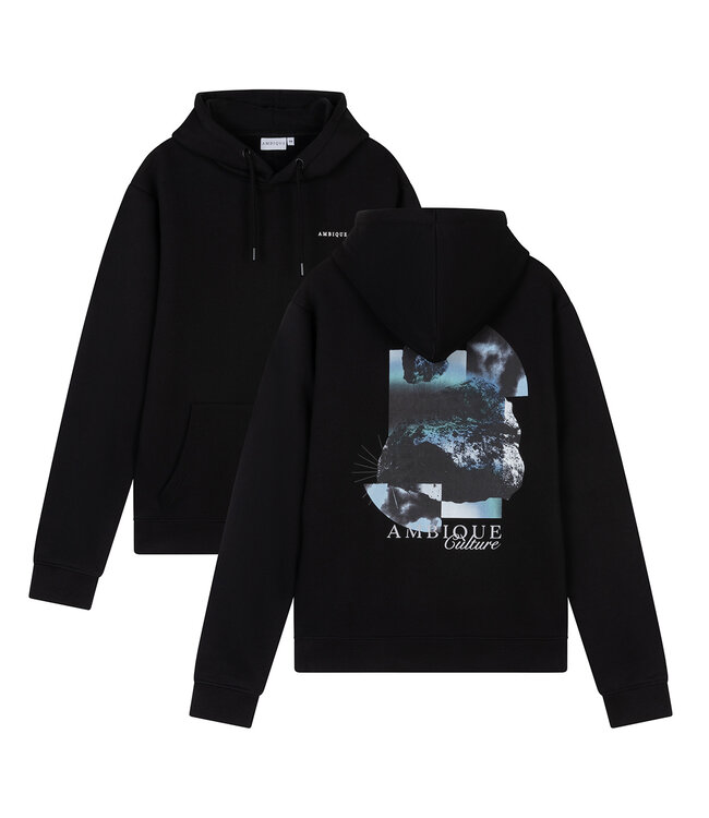 Ambique winter hoodie jongens - Nico - zwart