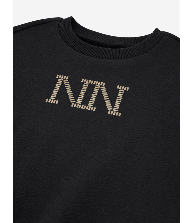 Nik&Nik winter sweater meisjes - zwart - Stud
