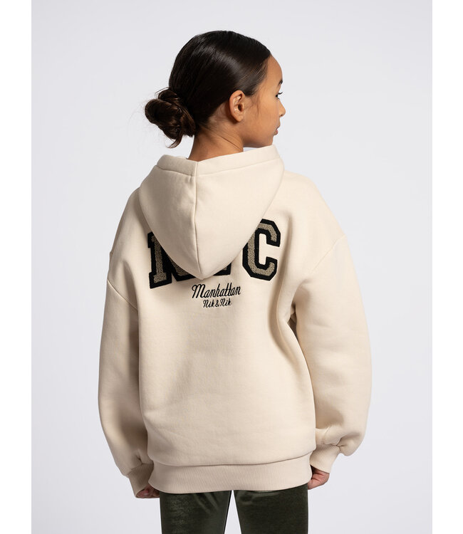 Nik&Nik winter hoodie meisjes - zand - Novan