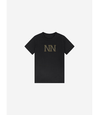 Nik&Nik winter t-shirt meisjes - zwart - Stud