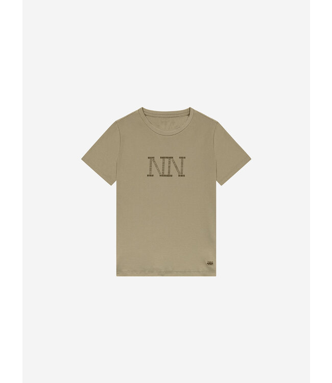 Nik&Nik winter t-shirt meisjes - groen - Stud