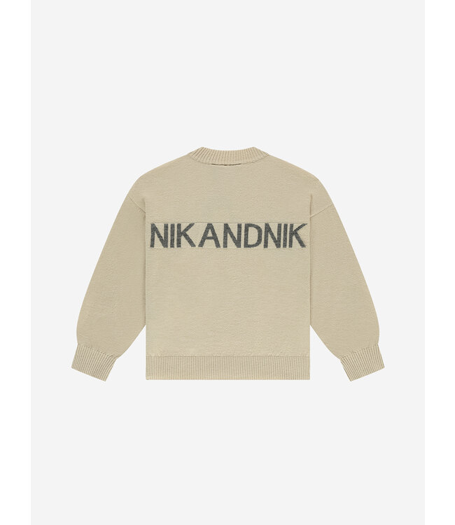 Nik&Nik winter sweater meisjes - zand - Lis