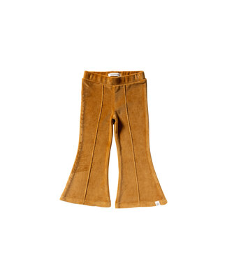 Your wishes winter flare legging meisjes - bruin - velvet, jersey