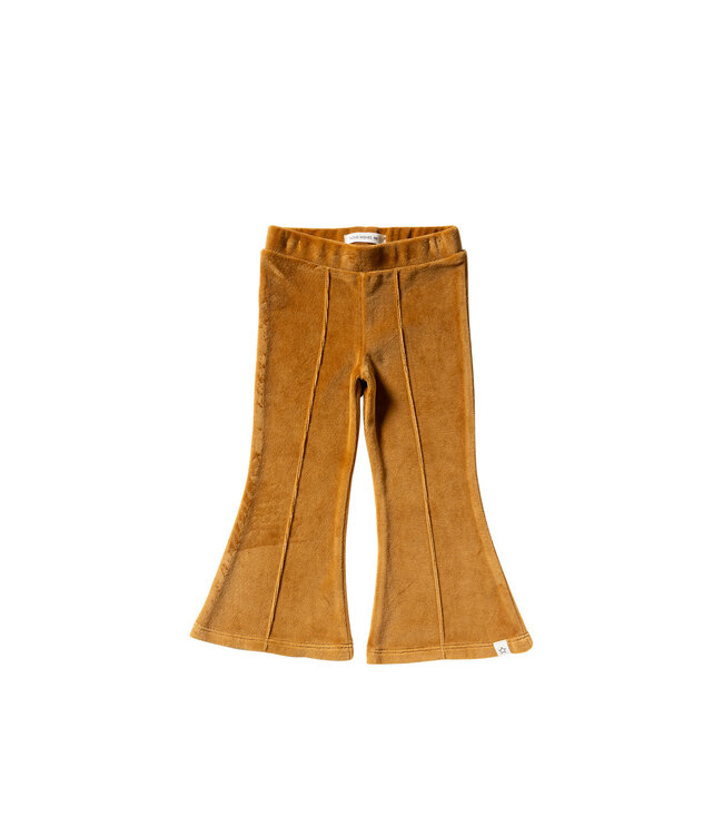 Your wishes winter flare legging meisjes - bruin - velvet, jersey