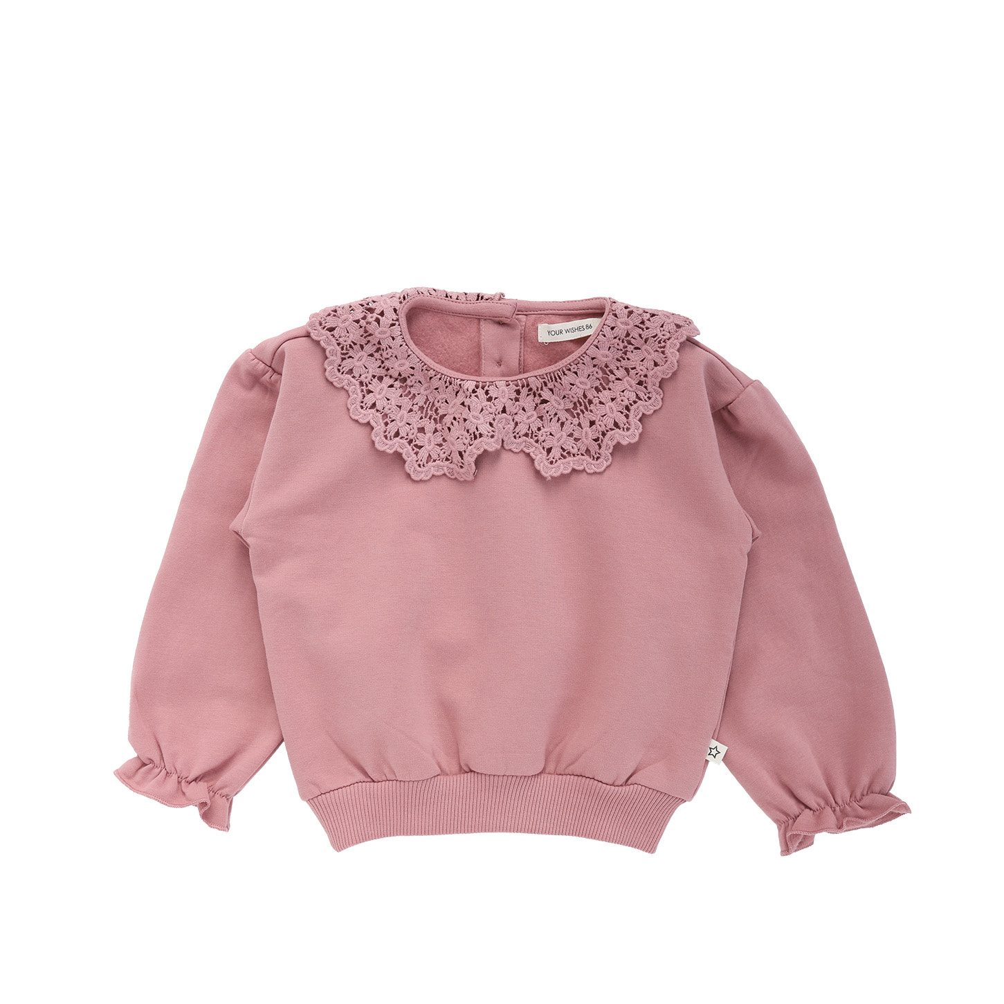 Your wishes winter sweater meisjes - roze - gebreid, gehaakt afbeelding