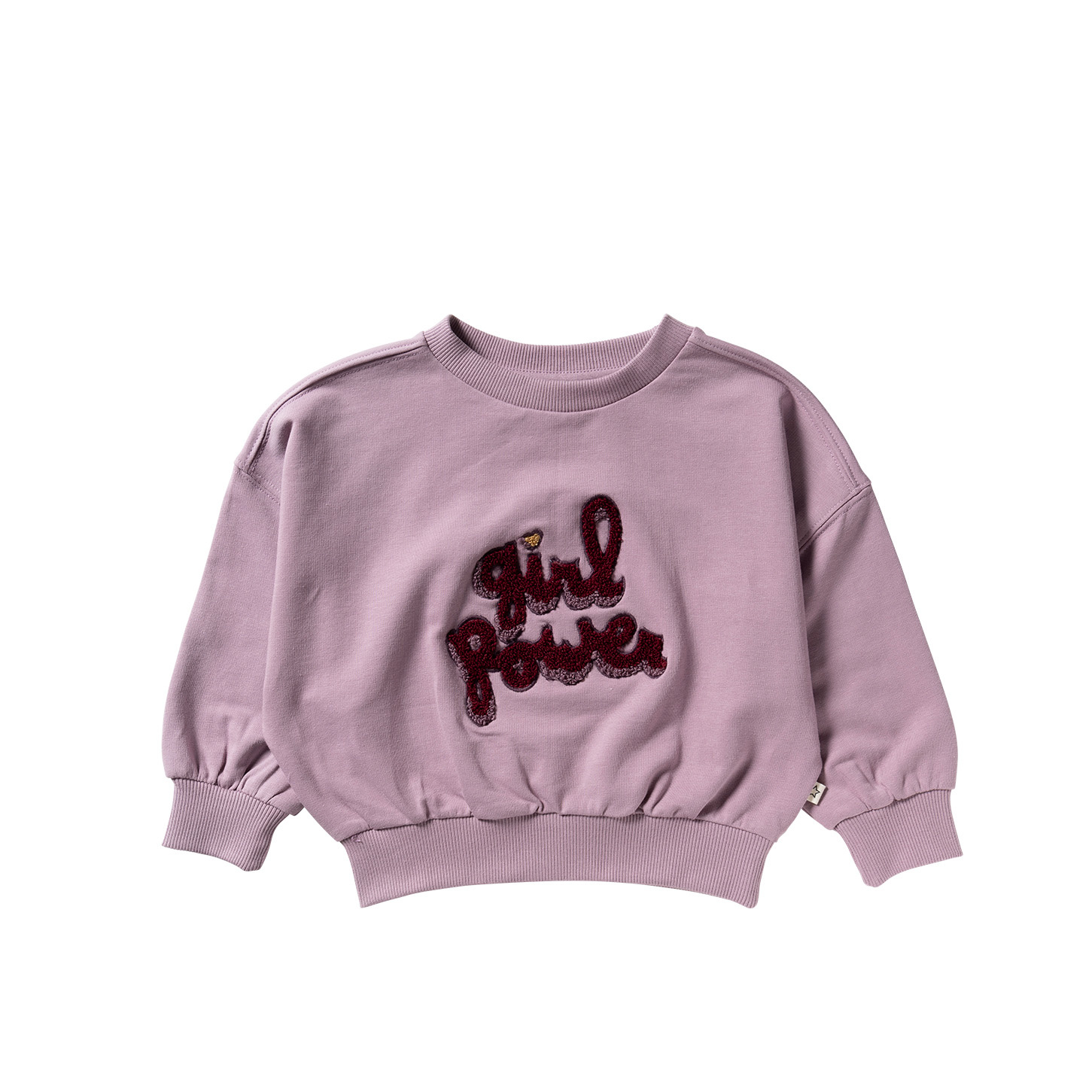 Your wishes winter sweater meisjes - paars - Girl Power - oversized fit afbeelding