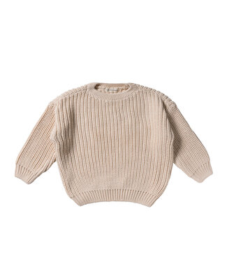 Your wishes winter sweater meisjes - zand - gebreid